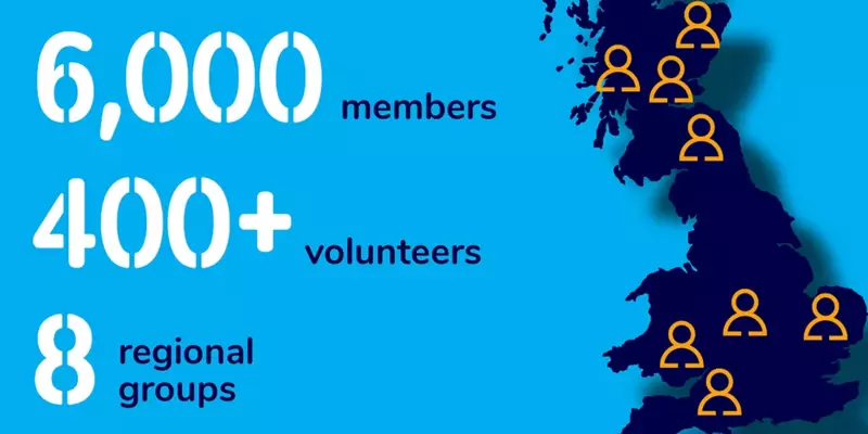 Statistics for RIGs in 2020: 6000 members, 400+ volunteers, 8 regional groups